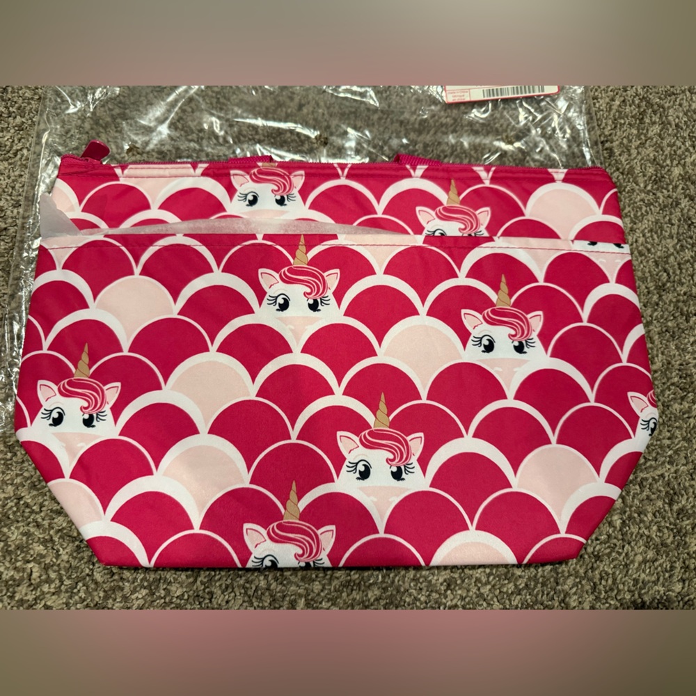 Thirty-One Pink Unicorn Thermal Tote